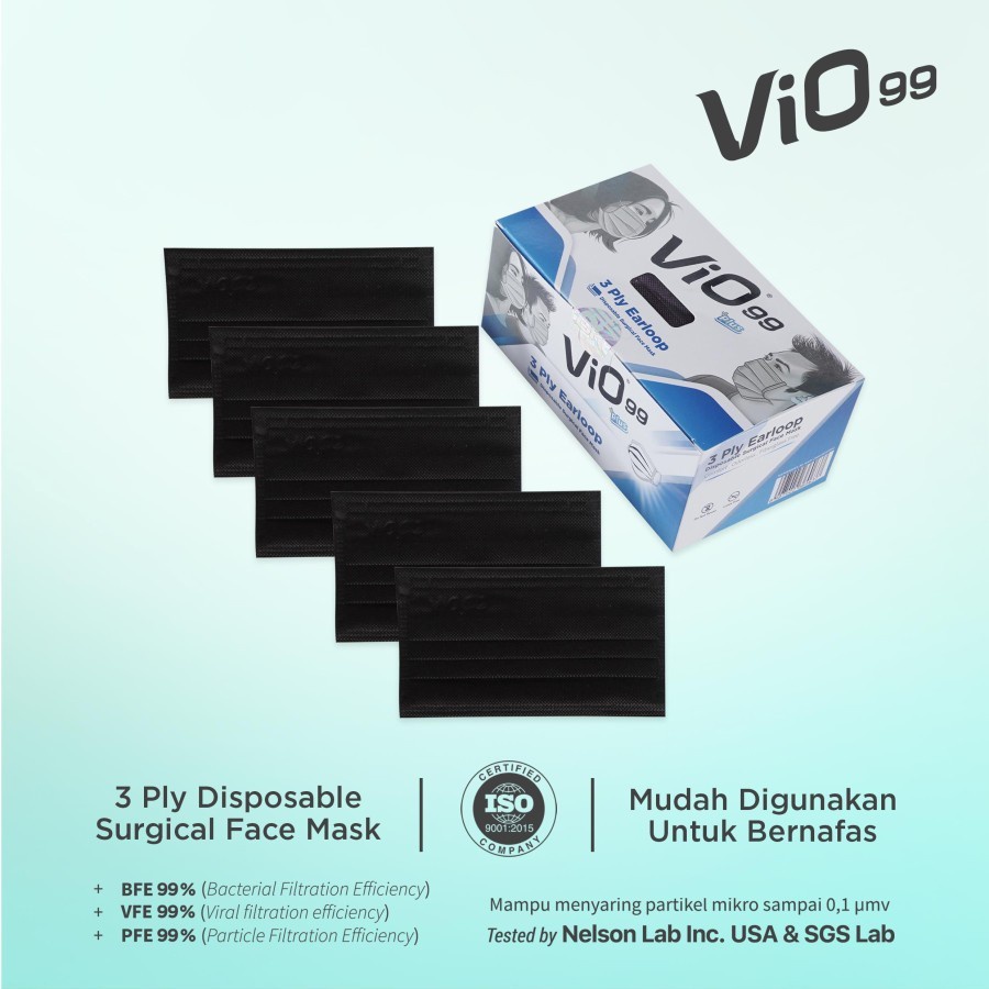 Masker New VIO Earloop +Plus Isi 50PCS