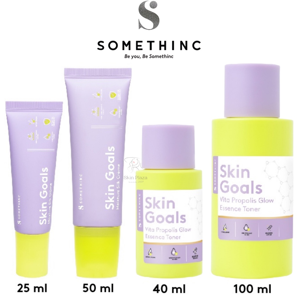 SOMETHINC SKIN GOALS Vita Propolis Glow Essence Toner | Moisture Silk Cremè Cream