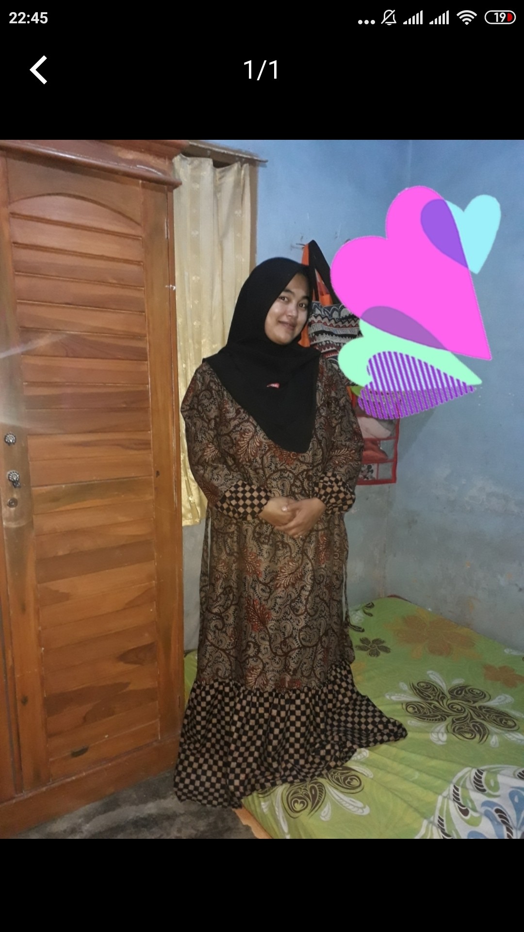 Batik Couple Keluarga Sania Ruffle Ori Ndoro Jowi Dnt Motif Serit