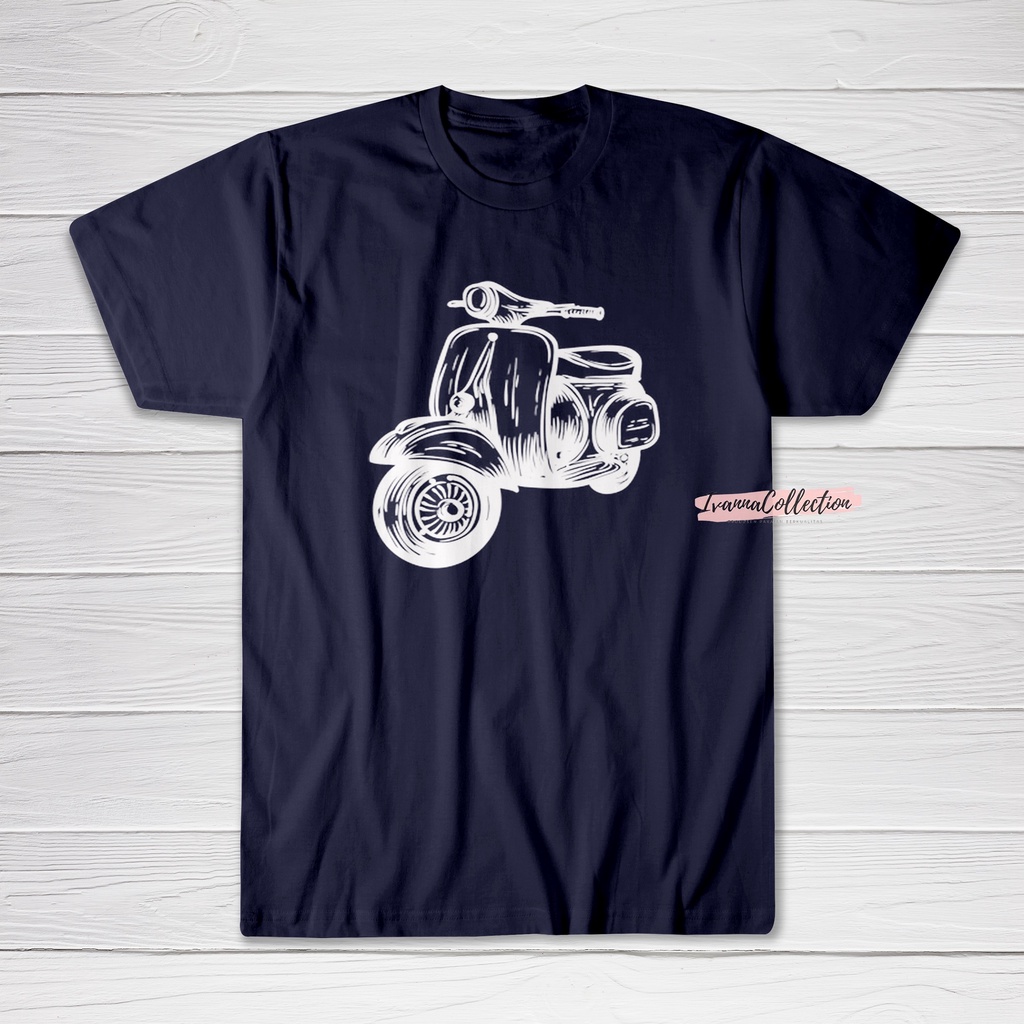 IvannaCollection Kaos Distro Pria Kaos Vespa Distro Baju Kaos Pria Distro Lengan Pendek