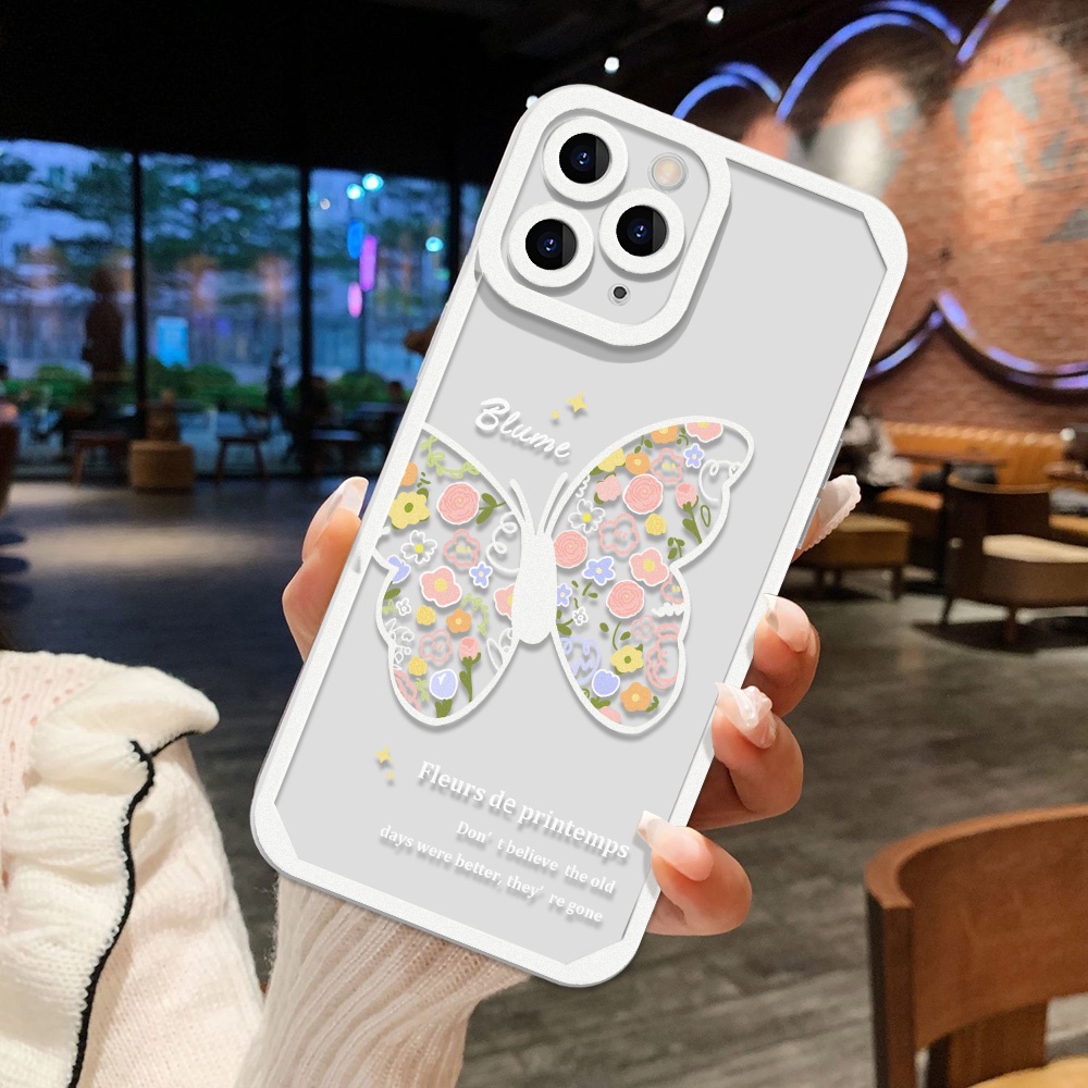 Soft Case TPU Motif Doodle Kotak Shockproof Untuk iPhone 13 Pro Max 11 12 Pro X XS Max 7 8 Plus SE 2020