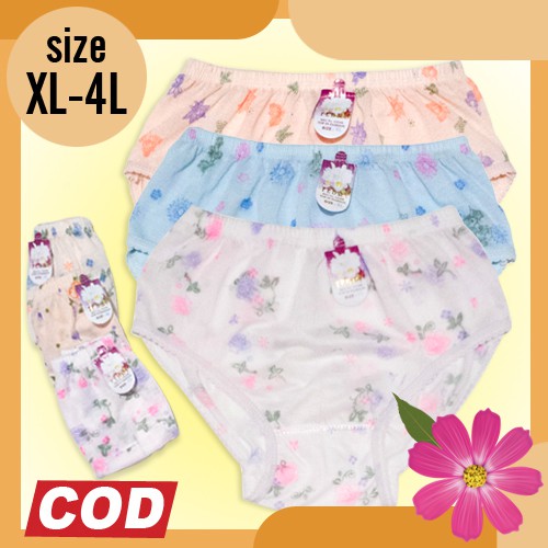CD Celana dalam wanita dewasa Jumbo FEBRY Motif Bunga