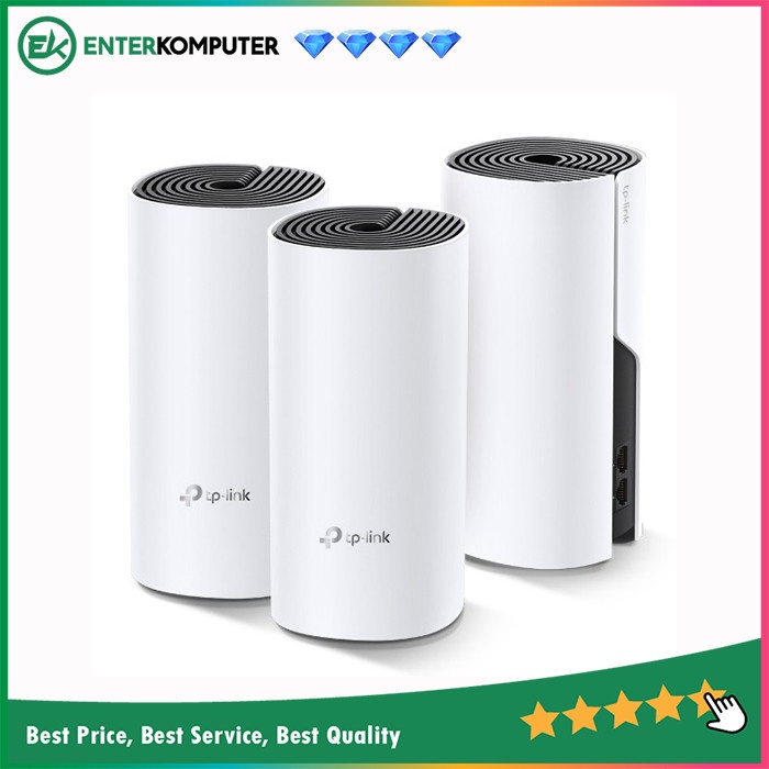 TP - Link AC1200 Whole Home Mesh Wi-Fi System - Deco E4 (3-Pack)