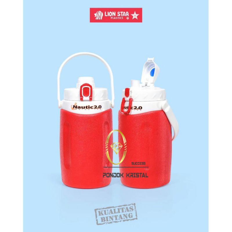 Lion Star Nautic Tempat Minum / Drink Jar ( 2 Liter) / Teko Porta Nautic 2.0 Tempat Minum / Termos 2
