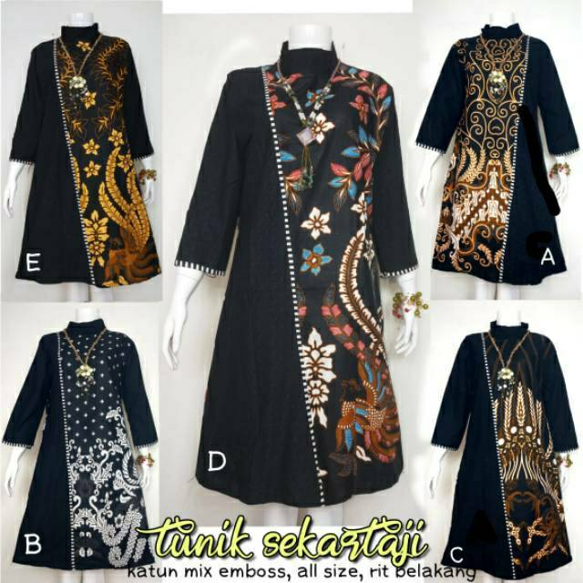 TUNIK SEKARTAJI BUSANA BATIK WANITA MURAH PREMIUM