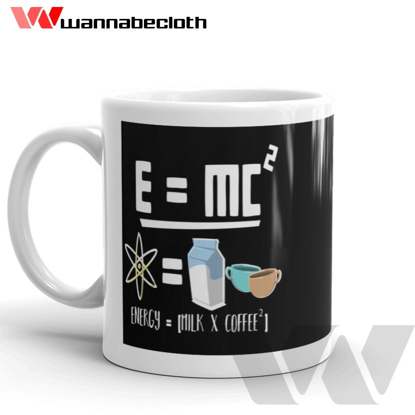 Gelas Custom Cetak Mug Custom Gelas Mug Kopi Kado Hadiah Souvenir Gelas Mug Kopi Coffee EMC Hitam