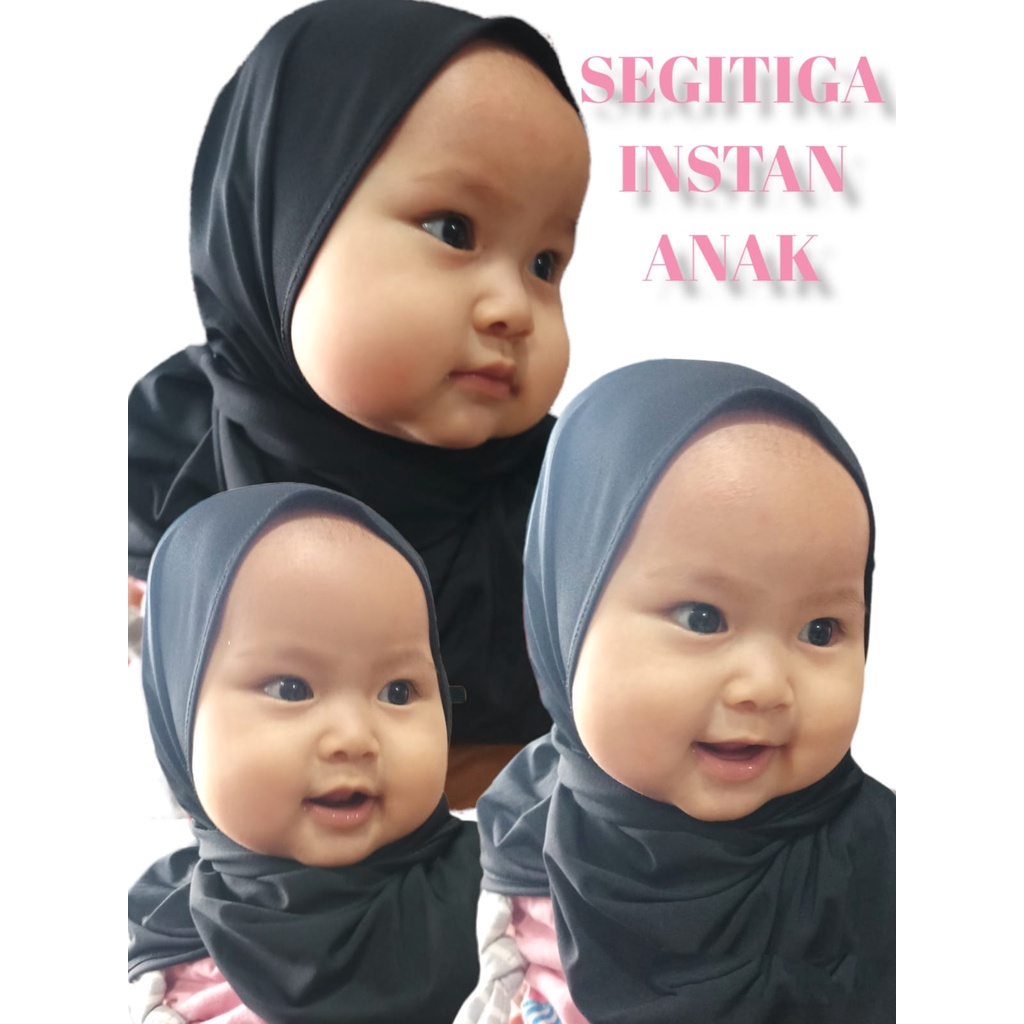 hijab instan SEGITIGA JERSEY ANAK