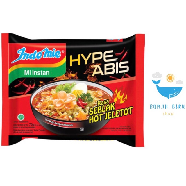 

Indomie Mie Seblak Hot Jeletot Pcs 75gr