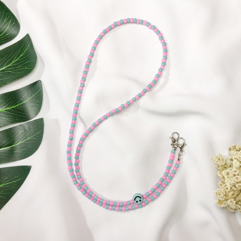 Strap Masker/Strap Mask/Manik Manik/DIY/Bead/Korean/Kalung Masker/Handmade