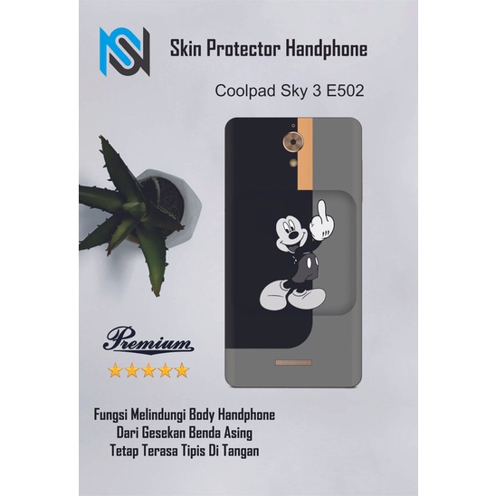 2pcs Garskin HP Coolpad Sky 3 E502 Motif xxx - Custom motif via chat