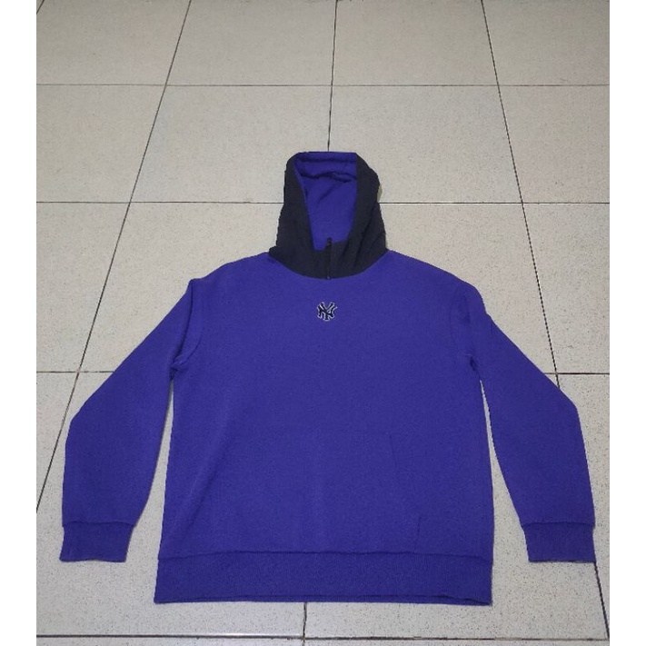 Jaket Hoodie NY MLB Ungu/Purple Second