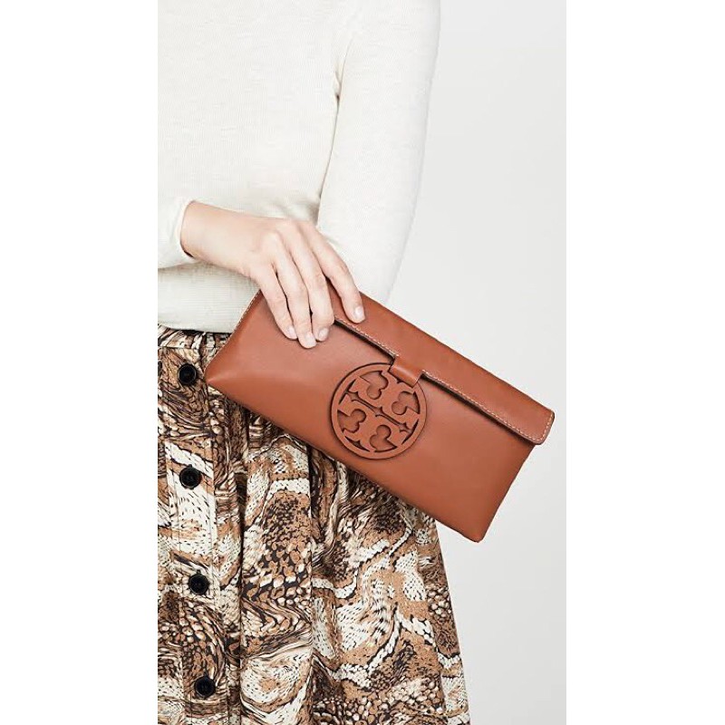 TORY BURCH Miller Clutch Pouch ORIGINAL FO AUTHENTIC ORI