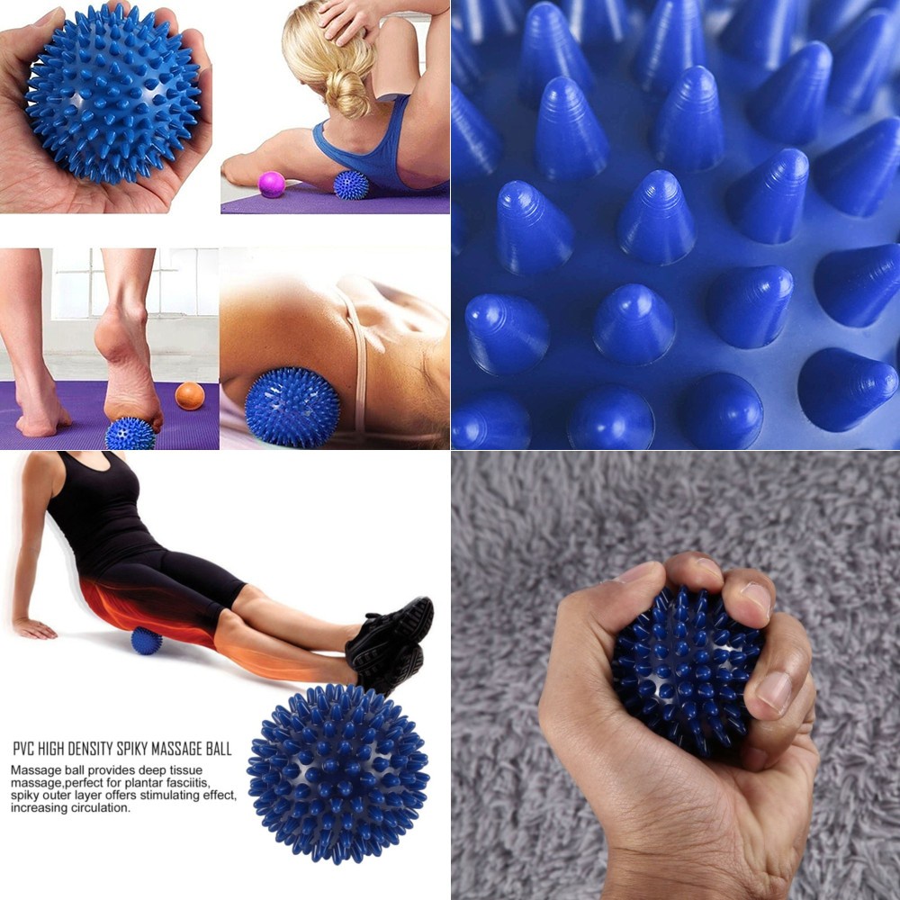 Bola Pijat Alat Terapi PVC Spiky Massage Ball Sport FItness 7.5cm -  Alat Olahraga / Bola Pijat Akup