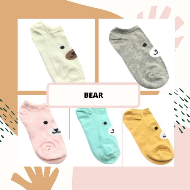 Kaos kaki Bear Ice Bear Kaos Kaki Beruang (MOTIF BEAR)