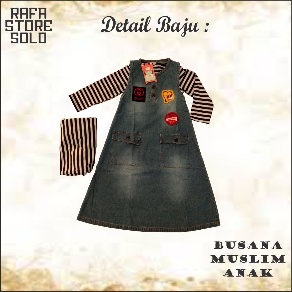Setelan Baju Muslim Anak Perempuan Gamis Anak Perempuan Lucu