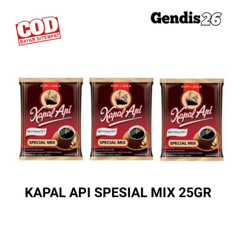 

Kopi Instan Kapal Api 25gr | Kopi Kapal Api Spesial Mix