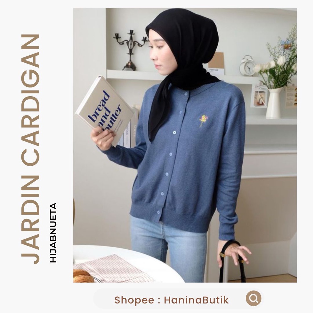 (𝗦𝗜𝗔𝗣 𝗞𝗜𝗥𝗜𝗠) JARDIN CARDIGAN DENIM SM by HIJABNUETA | NUETA