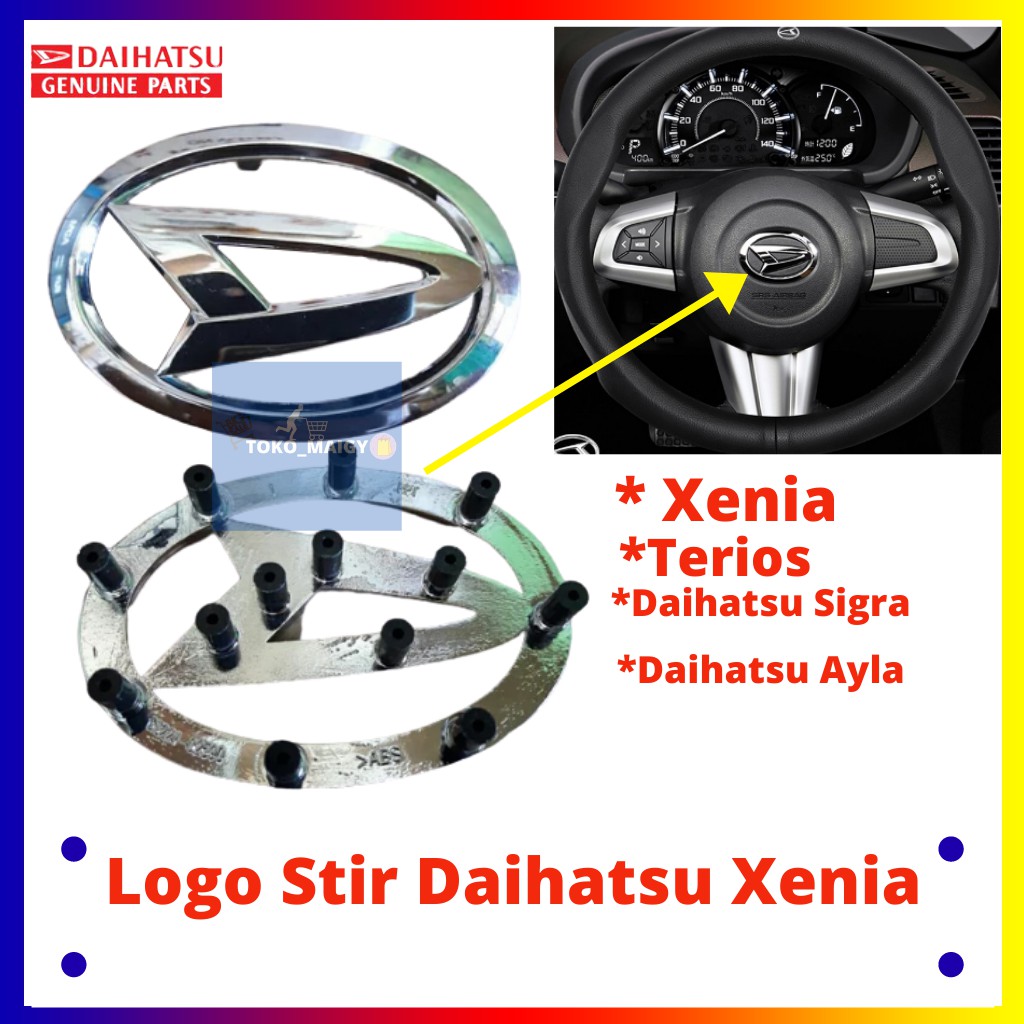 Logo Stir Daihatsu Xenia/ Logo Stir Daihatsu Ayla/ Logo Stir Daihatsu Sigra/ Logo Stir Terios