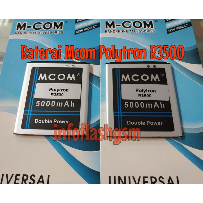 Battery Batre Baterai Double Power Mcom Polytron R3500 Jetz 50 PL-7T6 PL7T6 PL 7T6