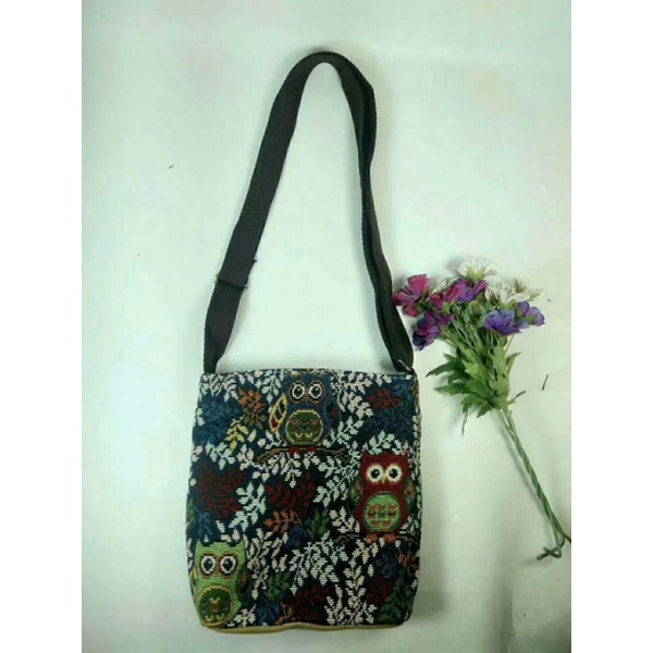 TAS SELEMPANG KANVAS  ETNIC THAILAND RB1816#(2res)