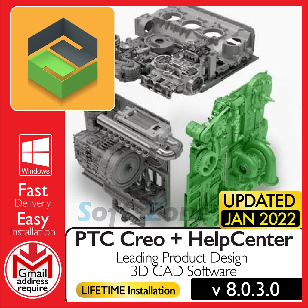 

PTC Cr 8.0.3.0 + HlpCntr - Ldng Prdct Dsgn 3D CAD Sftwr [WINDOWS x64] - Dgtl Dwnld
