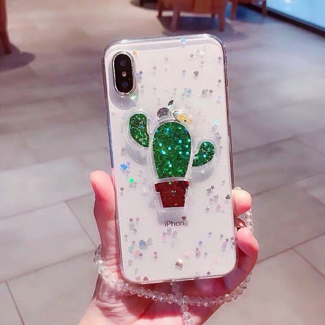 Cactus Glitter Case Realme GT Master Neo 2 Narzo 30A 20 XT X 8 pro 7 7i 6 5 5i 3 2 C25 C21 C20 C17 C15 C12 C11 C3 C2 C1