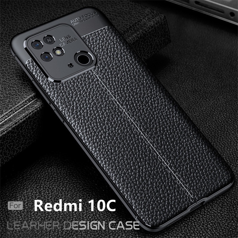 Case Auto Focus Xiaomi Redmi 10C Leather Experience SoftCase Slim Ultimate / Casing Kulit