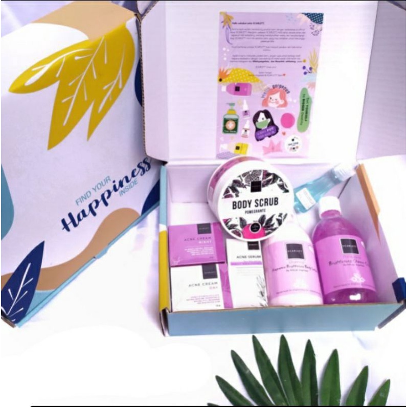 [COD]PROMO [100%ORIGINAL/BPOM] PAKET SCARLETT WHITENING RESELLER sepaket isi 5pcs by Felicia angelis