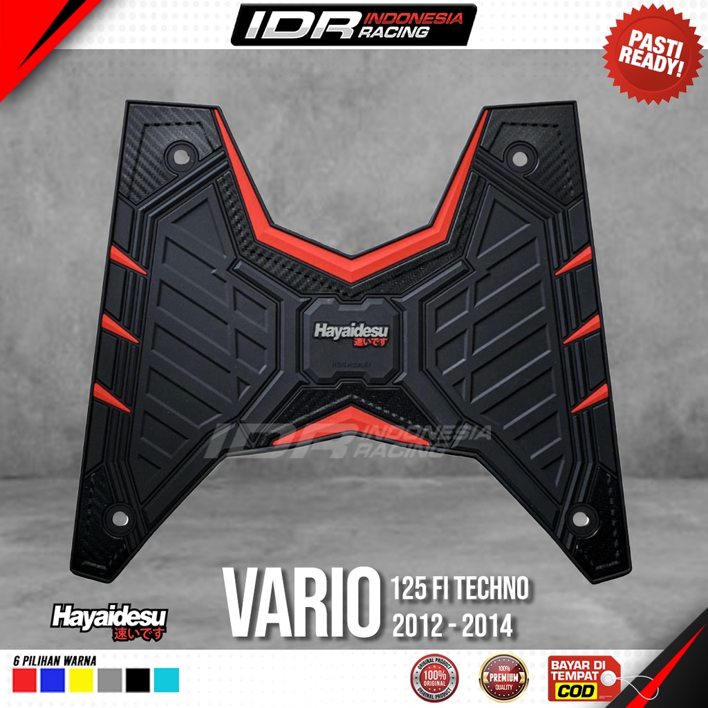 Karpet Motor Floor Mat VARIO Click 125 FI Techno 2012-2014 Hayaidesu Body Protector Aksesoris Honda