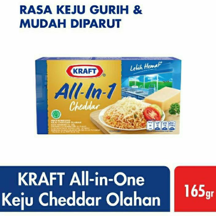 

Keju kraft all in one cheddar 165gr