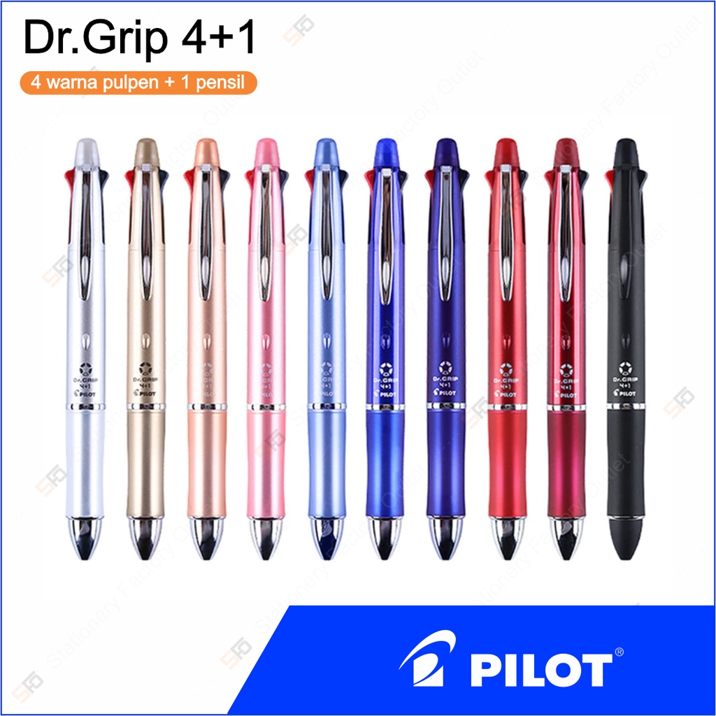 

Pen Pilot dr.Grip 4+1 (4 Pen + 1 Pensil)