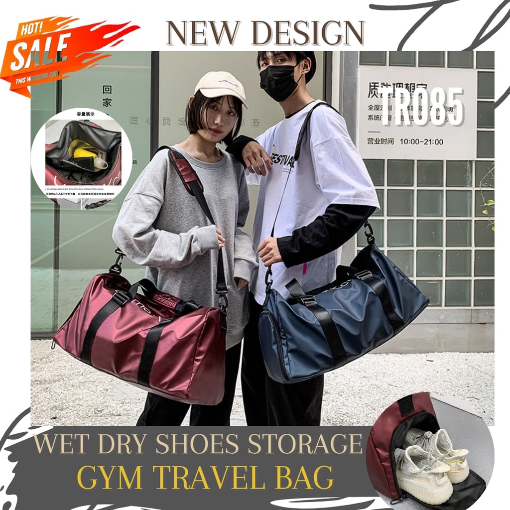 MALPLENA Dull Sheep Drum gym duffel bag women Travel Bag 