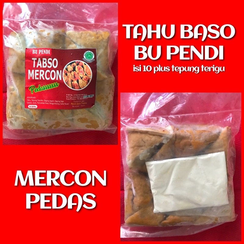 

Tahu Baso Bu Pendi Pedas Mercon isi 10