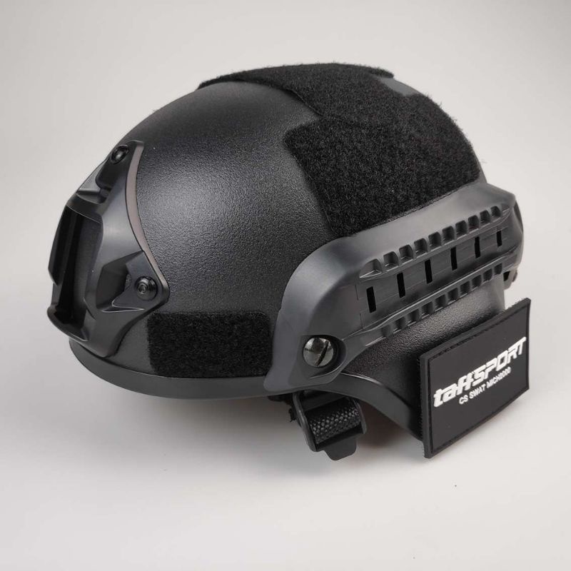 TaffSPORT Helm Tactical Airsoft Gun Paintball CS SWAT - MICH2000 - Black