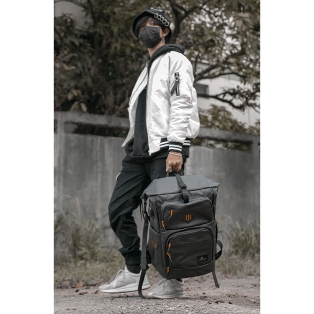 AILERON FULL BLACK |MANNEEDME x URBAN| Tas Ransel Punggung Pria Backpack ORIGINAL