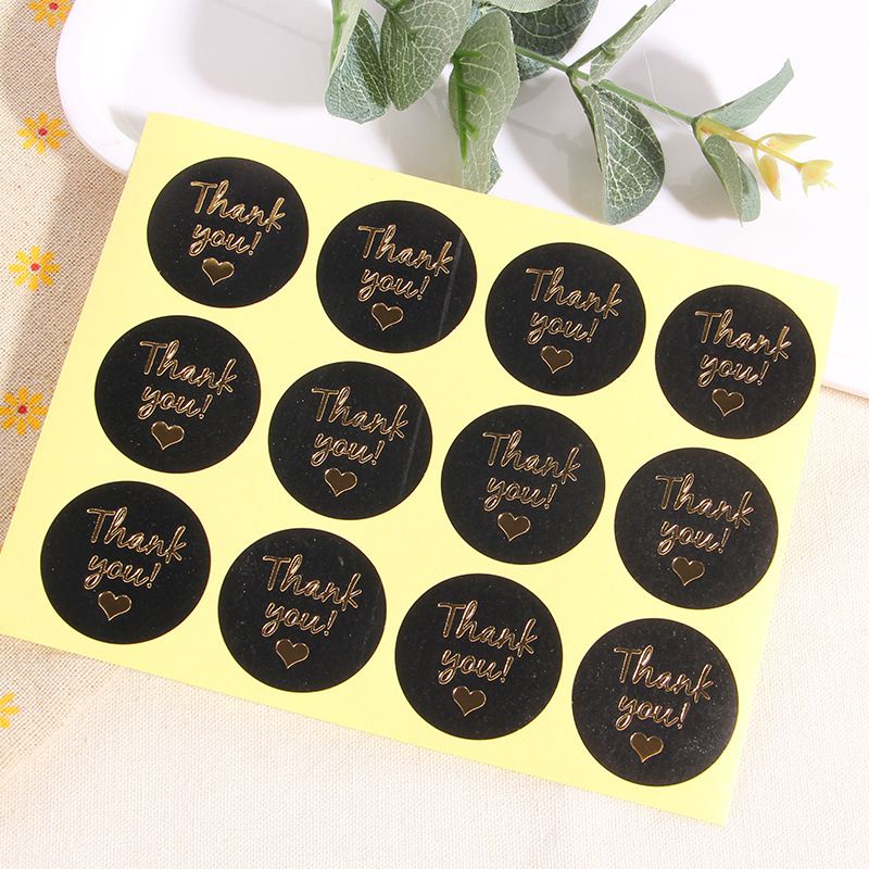 STICKER LABEL BULAT THANK YOU LOVE BAWAH BLACK STK03