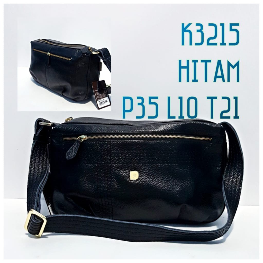 Tas Kulit Papillon Original K3215 Hitam