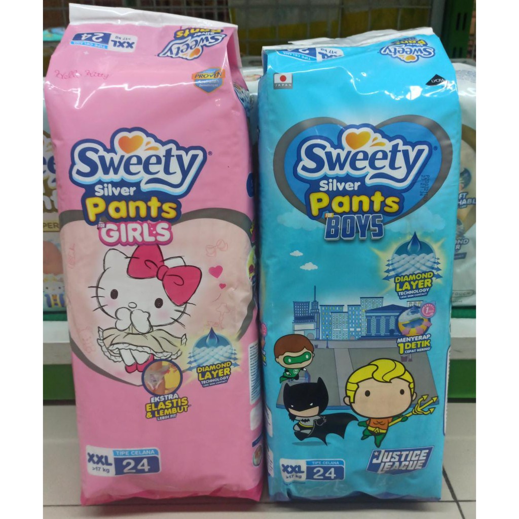 Sweety silver pants XXL/24 boy girl popok bayi pampers bayi celana
