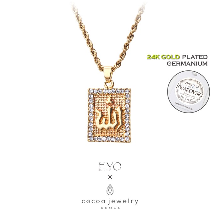 Korea Cocoa Jewelry Square Medley Point - Kalung Gold