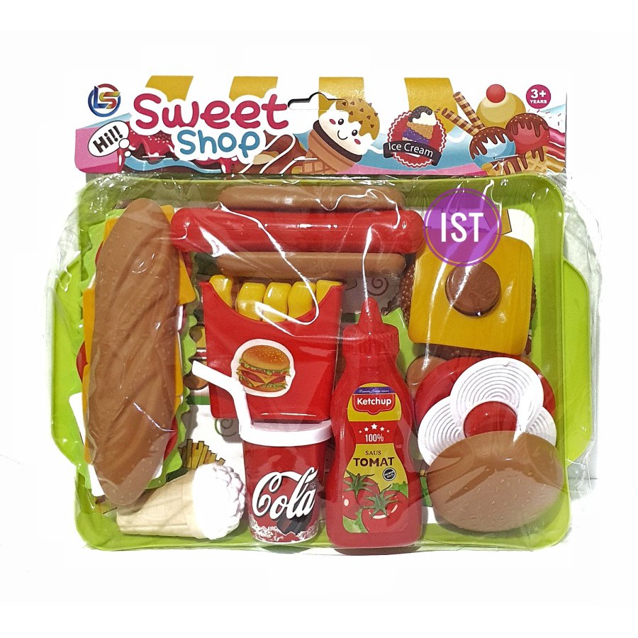 mwn.toys Mainan Sweet Shop Fast Food No LF50