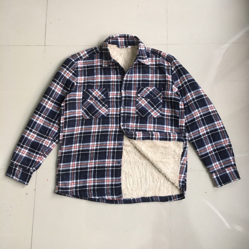 ( Second ) Sherpa Flannel / Flanel Shirt No Brand