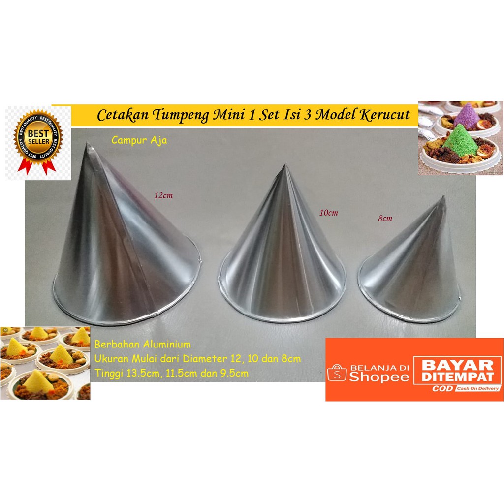 Cetakan Tumpeng Mini / Cetakan Tumpeng Nasi Kuning