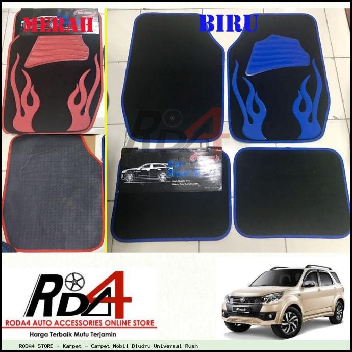 Karpet - Carpet Mobil Bludru Universal Rush rod4 Berkualitas