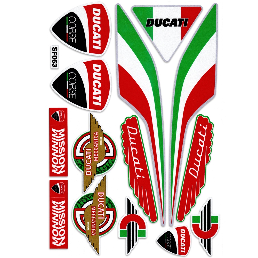 Stiker Reflektif Desain Corse Italia Untuk Dekorasi Helm Motor Ducati Corse 959 969 1199 1299 V4 S R