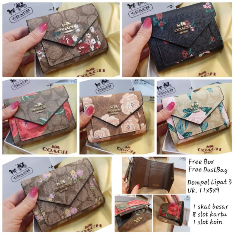 Coach Flower Wallet Brand Import
