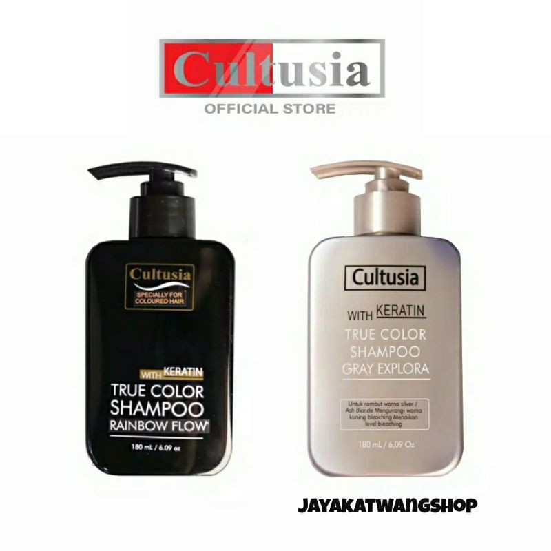 CULTUSIA Gray Explora &amp; Rainbow Flow Shampoo True Color 180mL | Shampoo Silver &amp; Rambut Berwarna