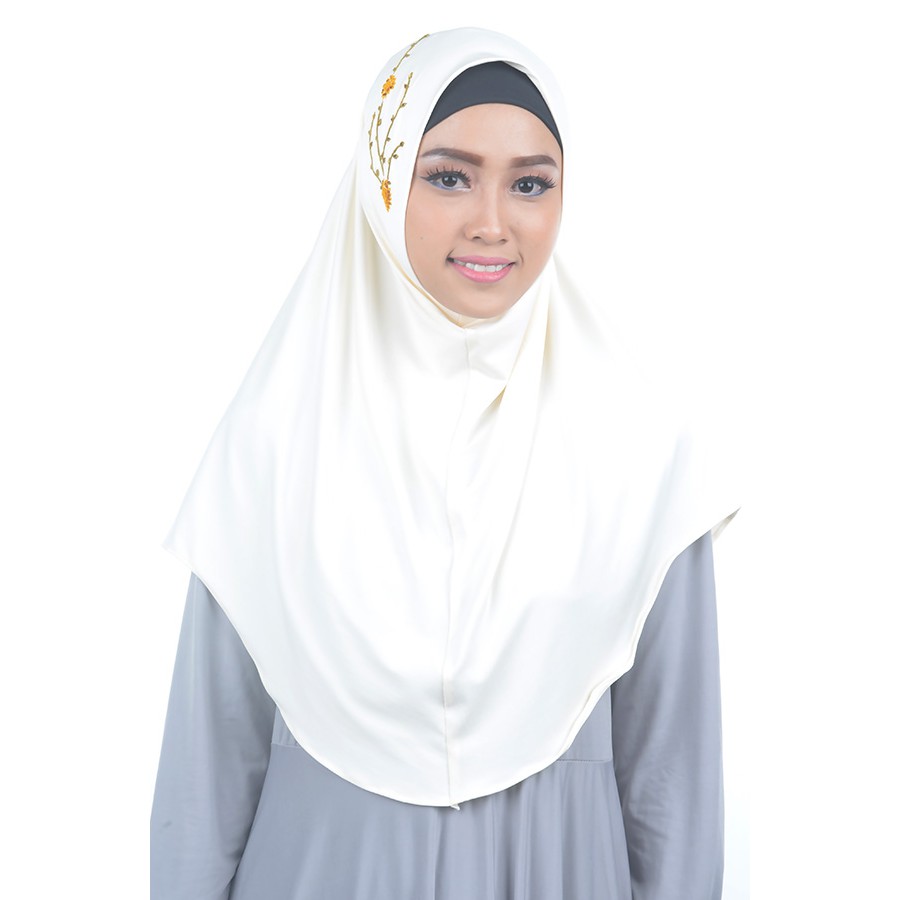Bergo Instan - Azalea - Putih Tulang