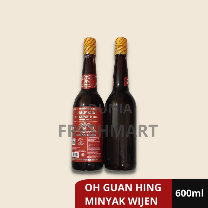 

Oh Guan Hing Minyak Wijen 600ml Ma Yui Matahari