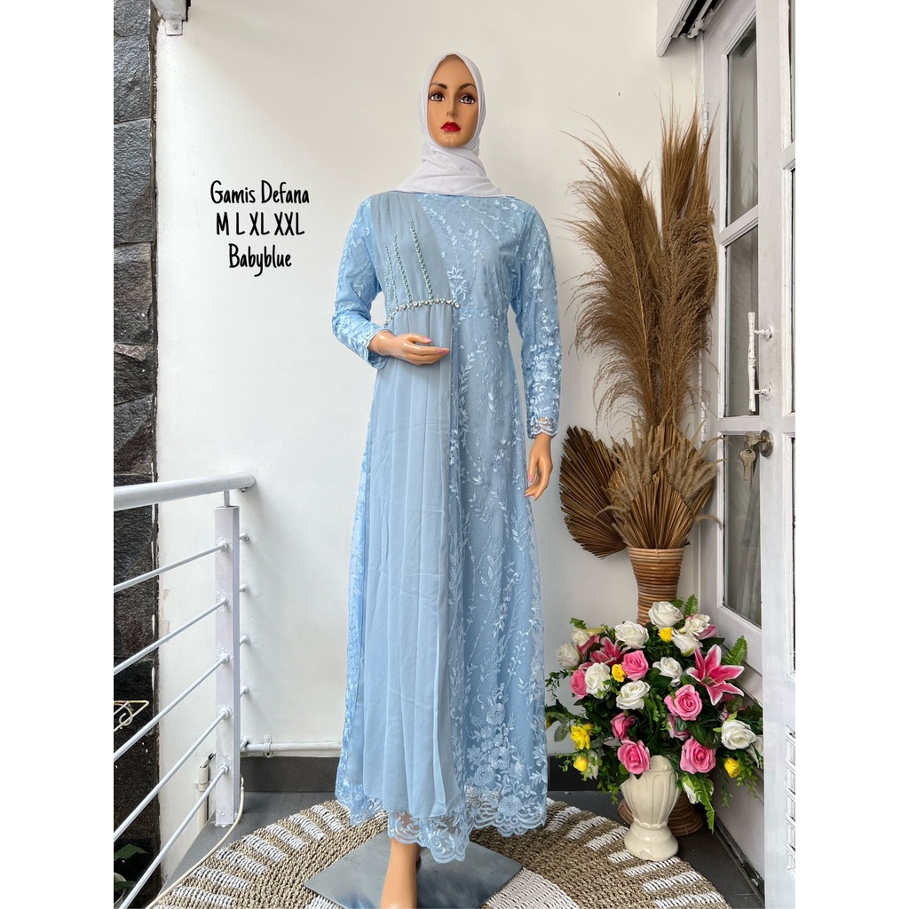 GAMIS PESTA TERBARU/ GAMIS DRFANA PREMIUM/ GAMIS KONGANGAN/ GAMIS TILE/ GAMIS/ GAMIS KEBAYA TERBARU 2022/ GAMIS BRUKAT MEWAH/ GAMIS WISUDA/GAMIS PESTA KEKINIAN