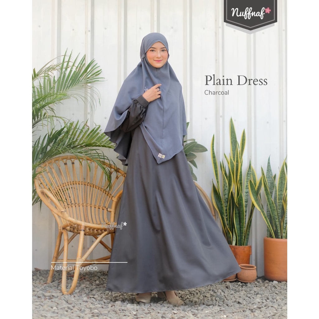 NUFFNAF PLAIN DRESS TOYOBO CHARCOAL AUTHENTIC